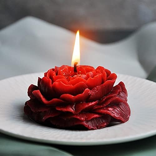 2 Pack Peony Candle Rose Tulip Silicone Wave Spiral Candle Mold - Silicone Resin Casting Molds for Candle & Resin & Soap Craft Supplies
