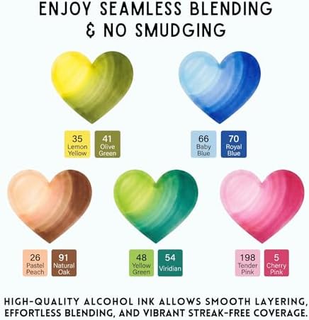 Alcohol Markers Set 80 Colors, Dual Tip Art Markers, Alcohol Based Markers for Adult Coloring Books, Artist Supplies, Chisel & Fine Tip with Black holder, Color Checking Card - Marcadores de Alcohol