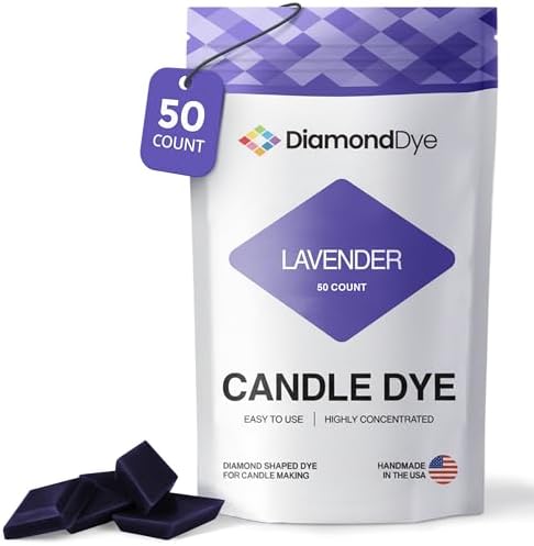 Lavender Candle Dye Chips, Soy & Paraffin Candle Making, 50 Pack