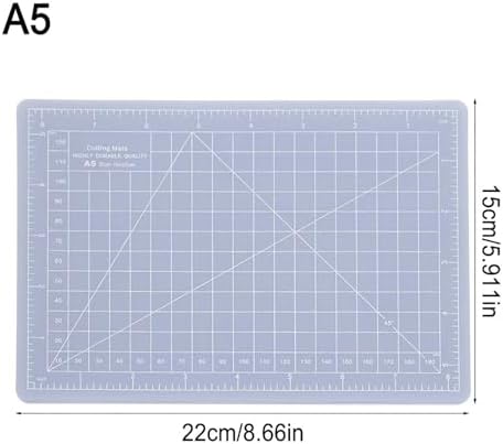 Self Healing Cutting Mat, Translucent Cutting Mat, Non Slip Gridded Cutting Board for Writing, Drawing, Paper Carving (A5-translucent cutting board)
