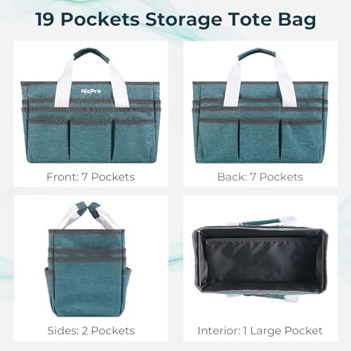 Nicpro Craft Art Bag, Art Tote Bag with Multiple Pockets for Supply Storage