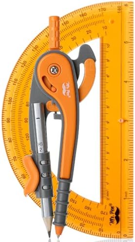 Mr. Pen- Geometry Compass and Protractor Set, 6 Inch Compass