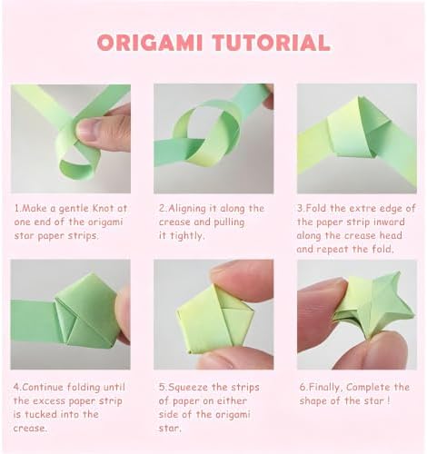 540 sheets Origami Stars Papers Package DIY Paper - 4 Colors