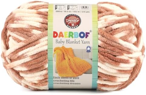 6 Super Bulky Blanket Yarn for Crocheting - Chunky Chenille Variegated Yarn