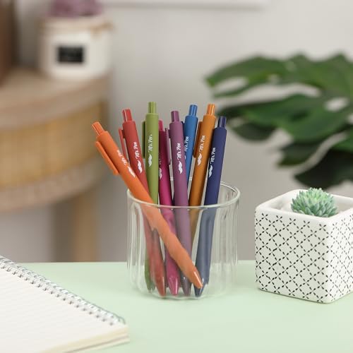 Mr. Pen- Retractable Gel Pens, 8 Pack, Unique Vintage Color Ink