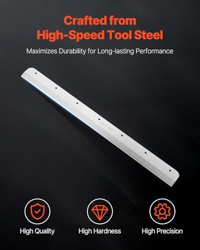 VEVOR Paper Cutter Blade, Heavy Duty Steel Blade Replacement Suitable for Professional Cutter G450VS+, Paper Trimmer Machine Spare Blade,503 x 43 x 6 mm