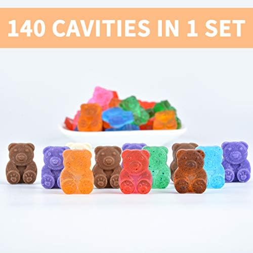 Gummy Bear Molds - 1 Inch Cute Bear Candy Molds Food Grade Silicone