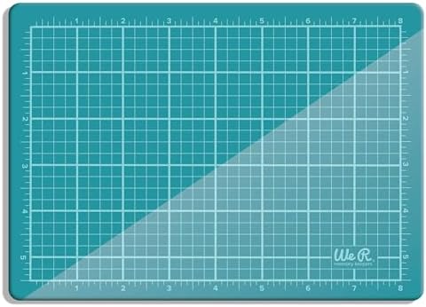 We R Memory Keepers Magnetic Glass Crafting Mat 9x6 - Heavy Duty, Perfect for Cutting, Paint Mixing, Scrapbooking, Crafts, and More