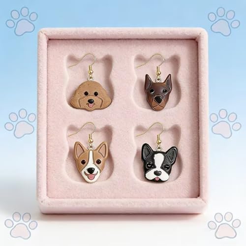 12 Pcs Animal Polymer Clay Cutters Set - Dinosaur, Bird, Fox & Dog Shaped Clay Cutters for Polymer Clay Jewelry Making, Gift for Animal Lovers，Women，Friendship