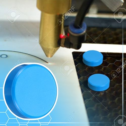 Blulu 50 Pcs Magnetism Honeycomb Pin for Laser Cutting 1.18 Inch Honeycomb Bed Pins Hold Down Laser Engraving Accessories Supplies Machine Fixing Needle Engraver Machine Accessories(Blue)