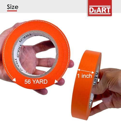 DEART Colored Masking Painters Labeling Tape Masking Tape 1 inch Color Painter Tapes for Arts & Crafts Labeling or Coding, Art Supplies Color Tape Rolls, Colorful Craft Tapes