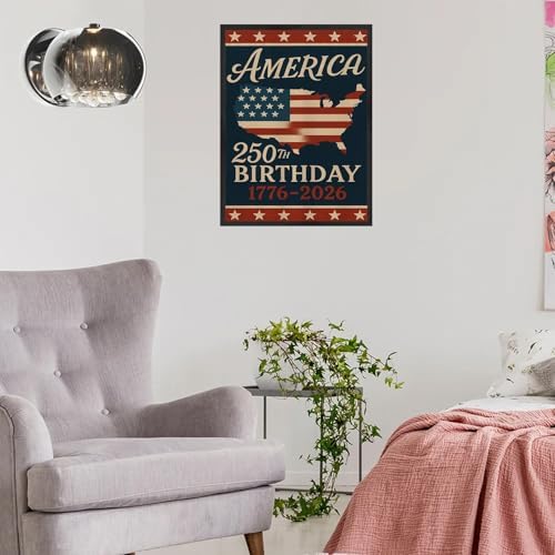 NWQZBYHT 5D Diamond Painting Kits for Adults,American 250 Th Birthday Diamond Art Kits for Adults,Round Full Drill Diamond Dots DIY American Flag Gem Painting Picture Crafts Home Wall Decor 12x16 Inch