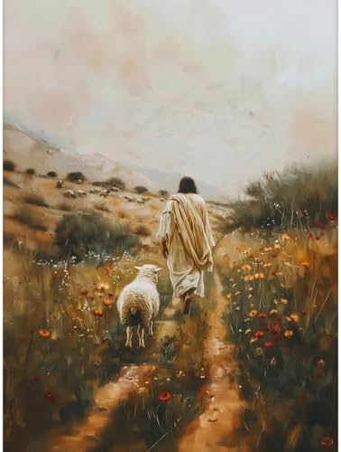 Christian Diamond Art Kit for Adult-Lost Sheep Diamond Painting Wall Decor