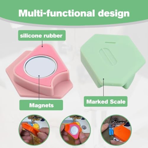 Magnetic Seam Guide for Sewing Machine,2025 New Multi-Purpose Tool Polygonal Strong Magnetic Gauge,Polygonal Multifucntional Seam Guide Hemmer with Scale,Sewing Accessories Supplies (Orange)
