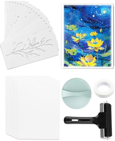 UCEC 32 Pack Gel Plate Printing Kit, Reusable 8x10 Gel Printing Plate