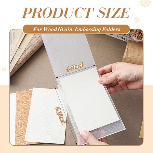 1 Pcs Geiseralie Embossing Folders for Card Making,Wood Grain Style