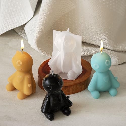 Animal Doll Candle Silicone Mold for Resin Casting & Candle Making