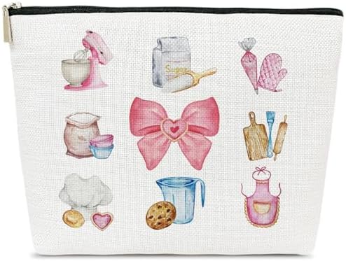 Funny Baking Makeup Bag, Cooking Cosmetic Pouch for Purse