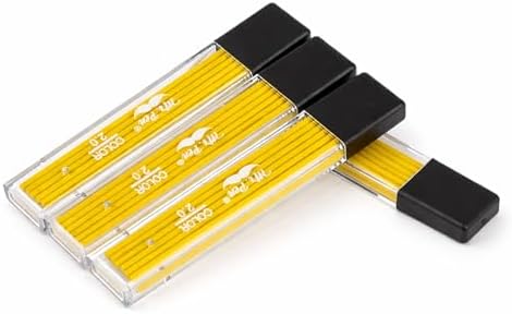 Mr. Pen- 2.0 mm Lead Refills, 48 Pack (12 per Tube), Yellow, 90 mm Length