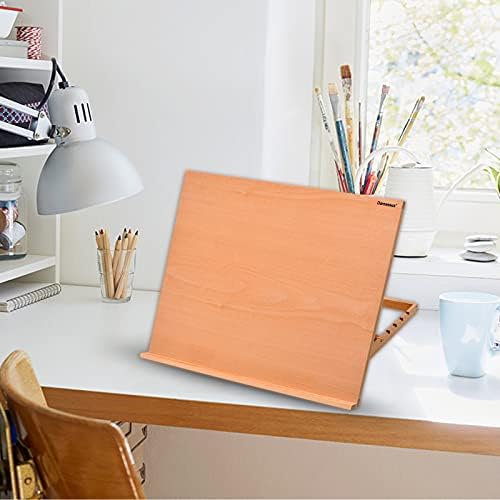 Darnassus A2 Extra Large Adjustable Tabletop Painting Easel, 24.4 inch by 17.3 inch, Drawing and Sketching Board, Book Holder, Book Stands, Tilt Height Adjustable, Portable Easel Stand