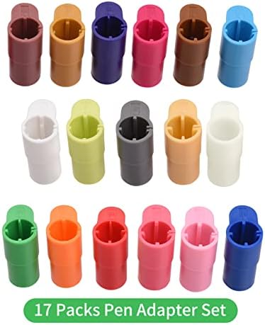 17 Pcs CricutPen Adapters Kit Pen Adapter Set Marker Holder Replacement Compatible with Explore Air 3, Air 2, Maker, Maker 3