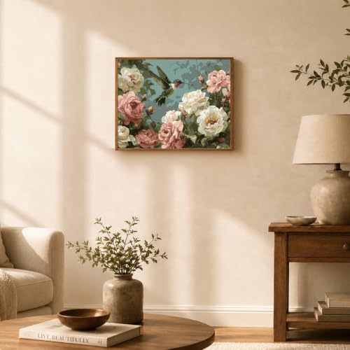 TELMOXA Hummingbird Paint by Numbers Kit for Adults, 16x20 in