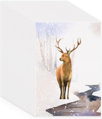 120 Sheets Watercolor Paper, 7 x 10 in, 140 Lb/300 GSM, Cold Press