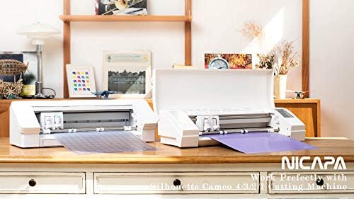 Cutting Mat for Silhouette Cameo 3/2/1 Strong-Grip,12x12 inch 3pack) Adhesive&Sticky Non-Slip Flexible Square Gridded Purple Cut Mats Replacement Accessories Set matts Vinyl Craft Sewing