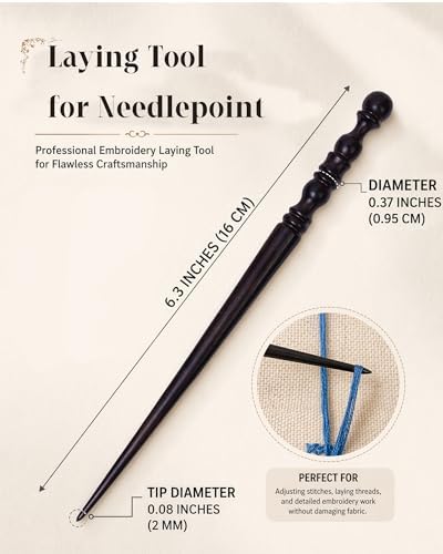 Laying Tool for Needlepoint, Cross Stitch Thread Organizer Anti-Twist