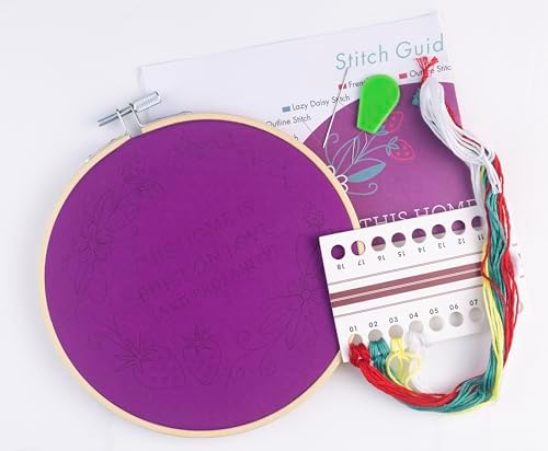 FUNATIC This Home is Built On Love and Profanity Embroidery Kit for Adults