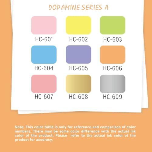 languo Acrylic Paint Markers, 9 Colors Dopamine Series A, Soft Brush Tip