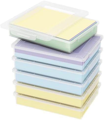Lifewit Paper Organizer Storage with Lid, Fits 8.5" x 11" Letter, 6 Pcs