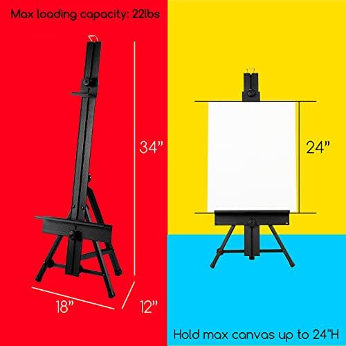 MEEDEN Tabletop Easel Stand for Painting: Aluminum Art Painting Easel