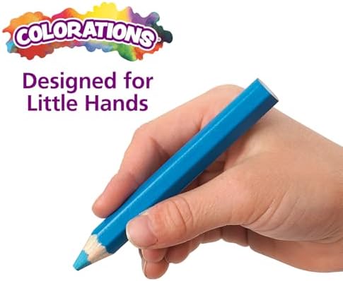 Colorations STUBPEN Stubby Chubby Colored Pencils for Kids - Set of 48
