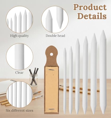 13 Pcs Blending Stumps for Drawing, Paper Blending Sticks Set