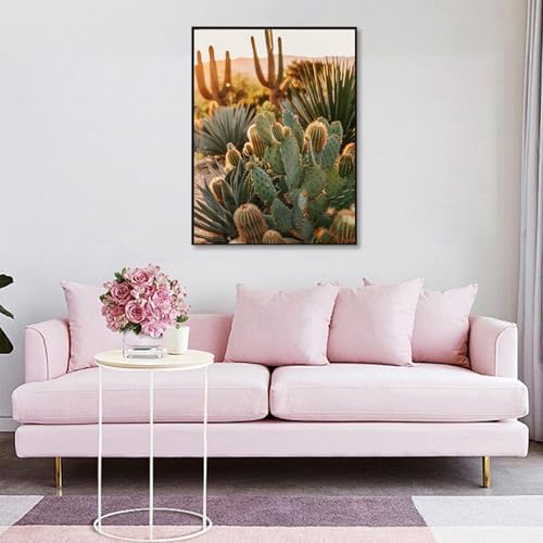 Cactus Diamond Art Kits for Adults, Diamond Painting for Beginner 5D DIY