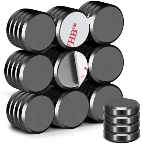 DIYMAG Strong Adhesive Magnets,40pcs 0.7x0.12in Fridge Refrigerator Magnet