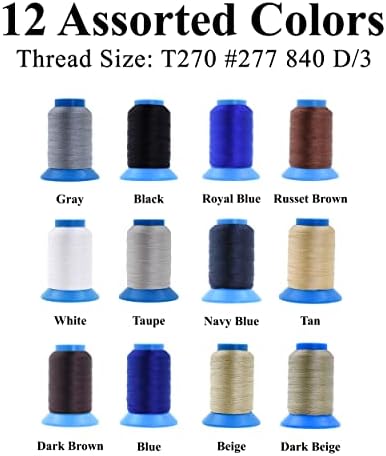 Mandala Crafts Size 277 840D T270 12 Neutral Bonded Nylon Thread, 780 YDs