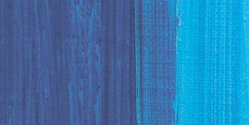 Lukas Studio Artist Oil Color Paints - High-pigment oil paint made with natural binder for artist, painting, & more! - [Cyan Blue (Primary) - 37 mL]
