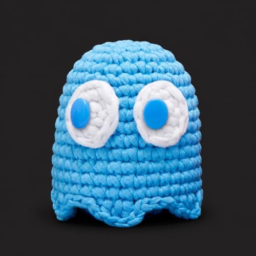 The Woobles PAC-MAN Ghost Crochet Kit for Beginners (Inky)