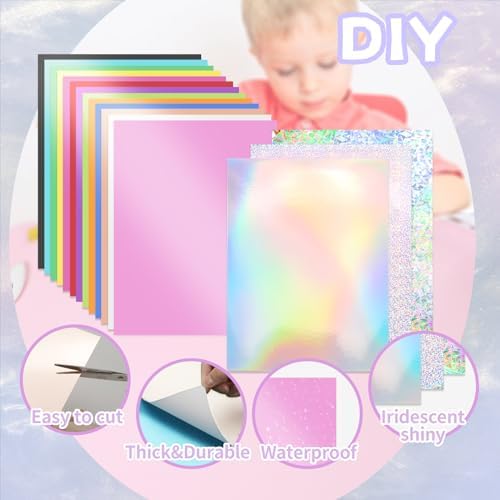 30 Pack Metallic Cardstock Paper Sheets 8" x 12" 250gsm/92lb