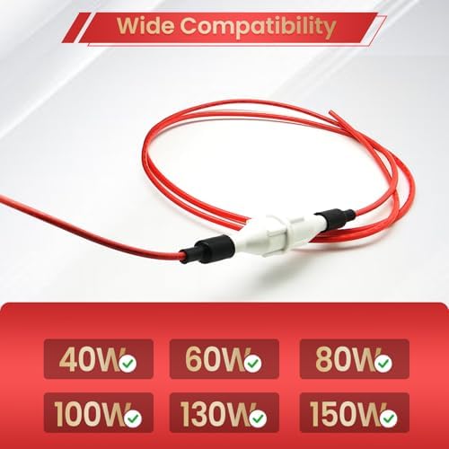 MCWlaser Set of 2 High Voltage Wire Connector Between CO2 Power Supply and CO2 Laser Tube for Laser Cutting Machine high Voltage Head