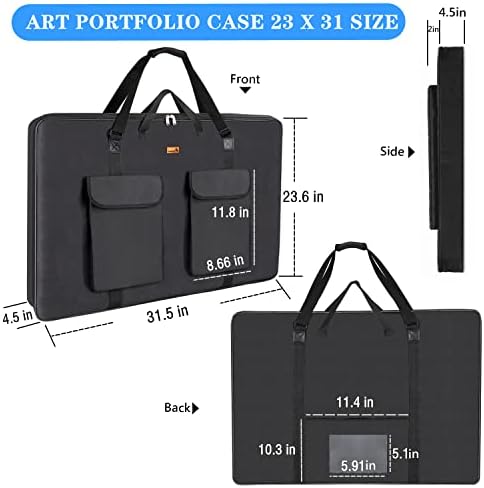 TreochtFUN Art Portfolio 23 X 31in - Portfolio Case A2 Heavy duty Soft Side
