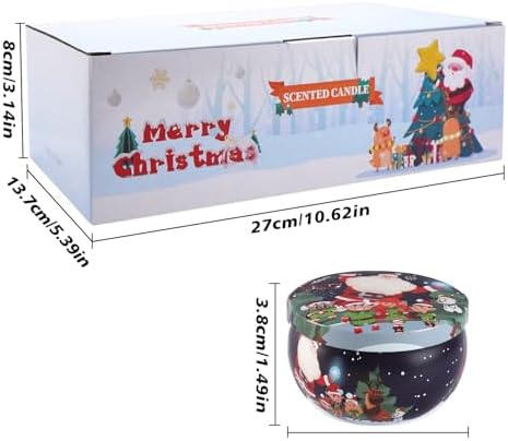 16Pack Christmas Scented Candles Gift- Aromatherapy Candle-Soy Wax-Long Lasting Burn time, Christmas Thanksgiving Gifts for Women，Home Decor