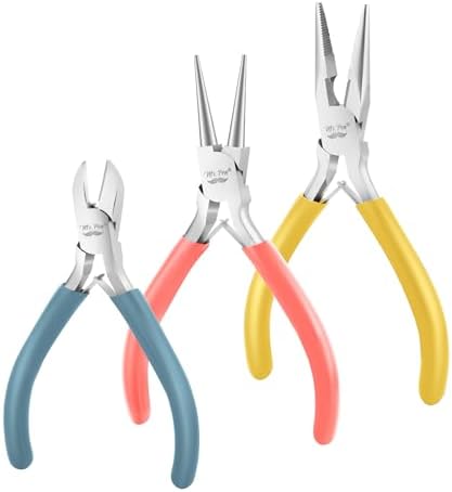 Mr. Pen- Pliers for Jewelry Making, 3 Pack, Chain Nose
