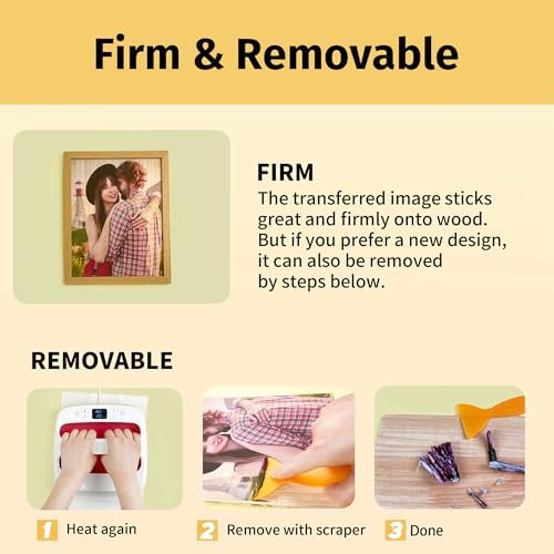 TransOurDream Heat Transfer Paper for Wood (20 Sheets, 8.5x11") Printable Iron on Transfer Paper for Inkjet Printer (Inkjet 1.0)
