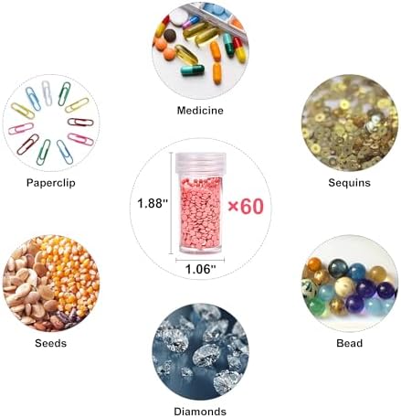 Leudes Diamond Art Storage Painting Case 60 Slots Bead Art Kits for Adults