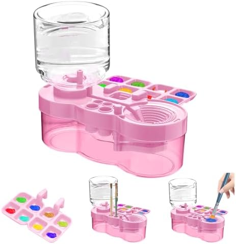 Upgraded Paint Brush Cleaner Tool,Brush Rinser Cup Painting Running Water Circulation Art Supplies for Acrylic,Watercolor and Water Based Creative Gift for Adult Artist Beginner and Painter