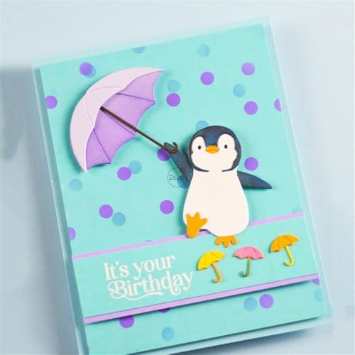 Patchwork Umbrella Metal Cutting Dies for Card Making