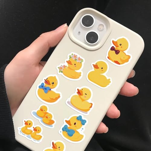 500Pcs Rubber Duck Stickers Waterproof Vinyl Decals Roll